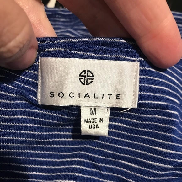 Socialite Striped Tube Top Medium - Picture 4 of 5